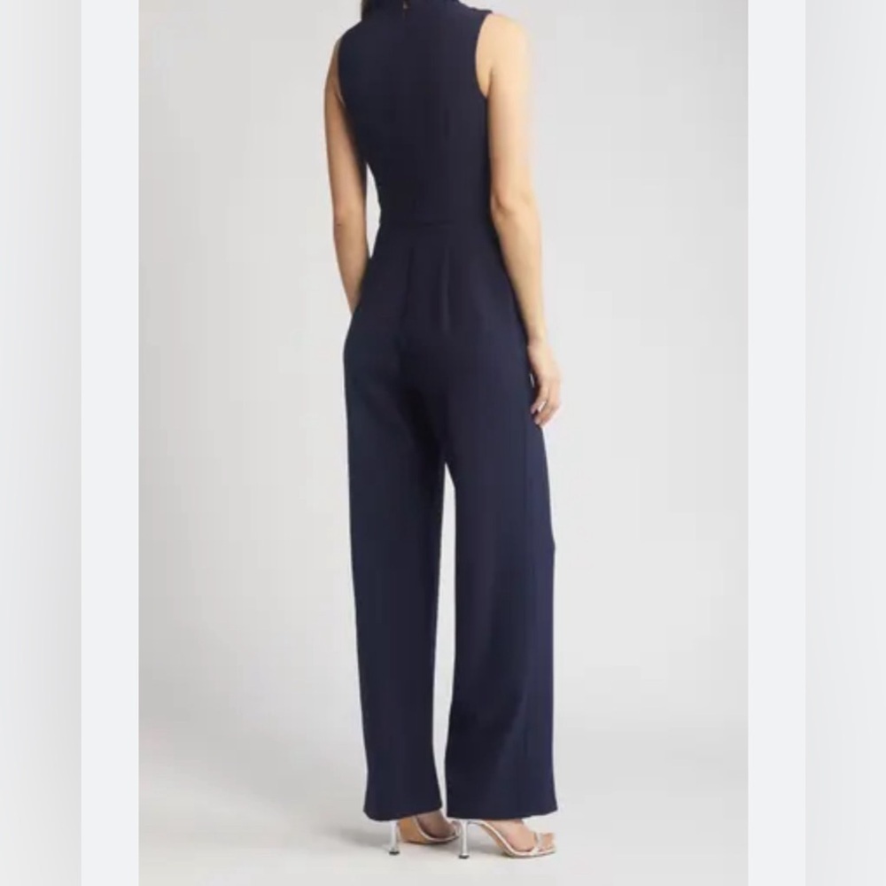 John Anthony navy blue sleeveless jumpsuit size 8
